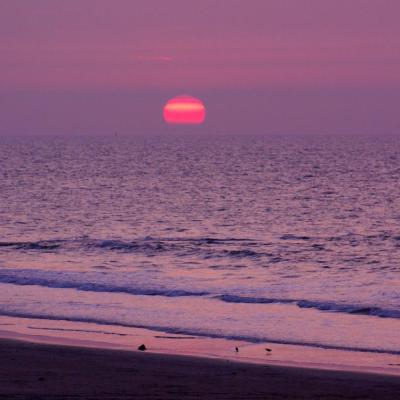 Coucher de soleil sur la Mer du Nord