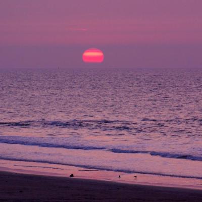 Coucher de soleil sur la Mer du Nord